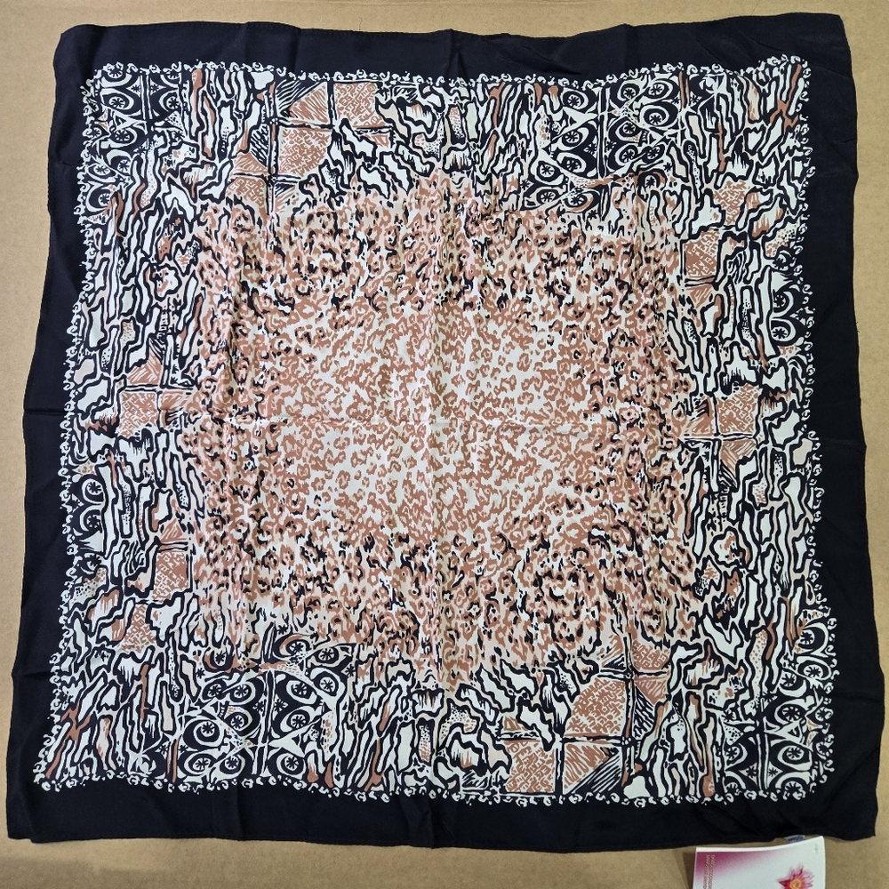 💖 Pavlovo Posad Silk Shawl Scarf Kerchiefs 24" * 24"